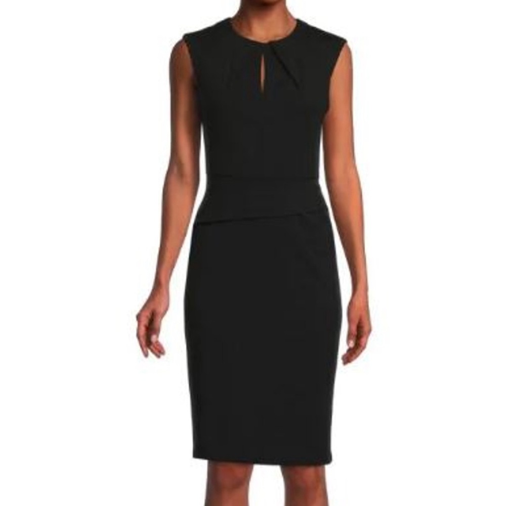 Calvin Klein Dress Sleeveless Black Size 4 NWT - Picture 1 of 17
